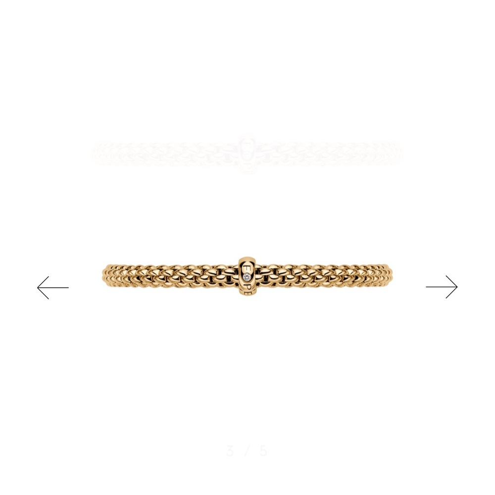 GORGEOUS Fope FlexIt Bracelet w/ White Diamond 💎